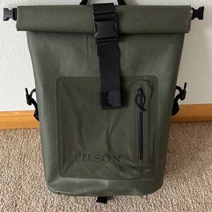 Filson Roll Top Dry Bag Backpack - Green